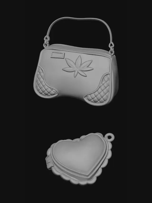 3D model for Puffy Backpack Sketch