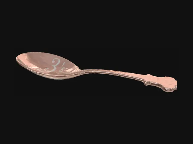 3D model for DEEP SOUP SPOON EWITH THE HANDLE THE WRITES 3'SCHARMED GOING DOWN AS THE HANDLE