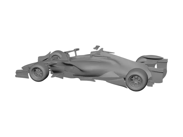 3D model for Low-Poly F1 Car
