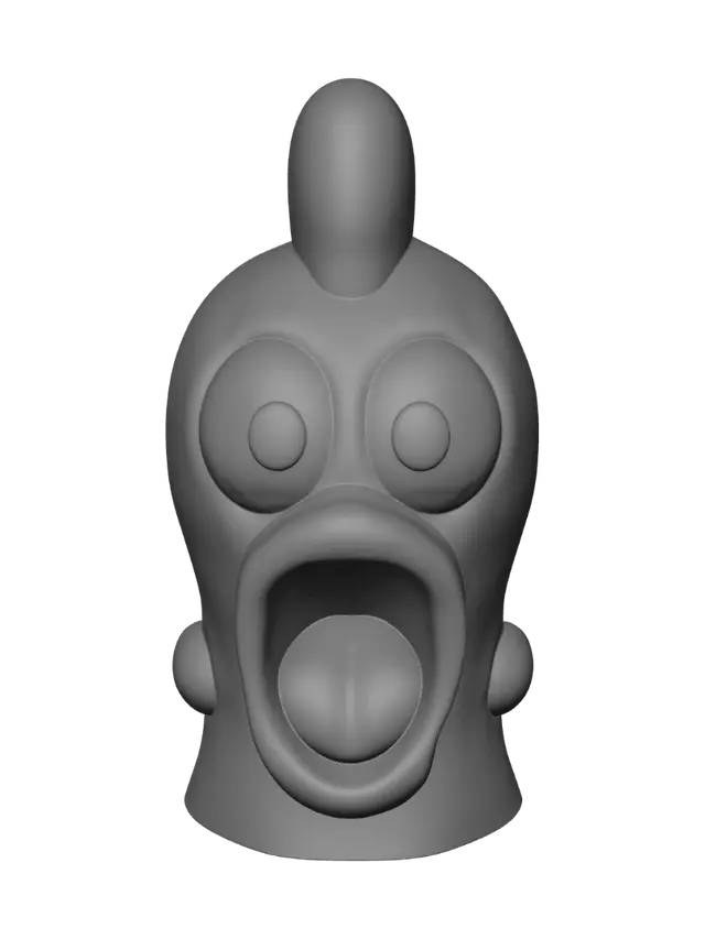 3D model for Surprised Chicken Head