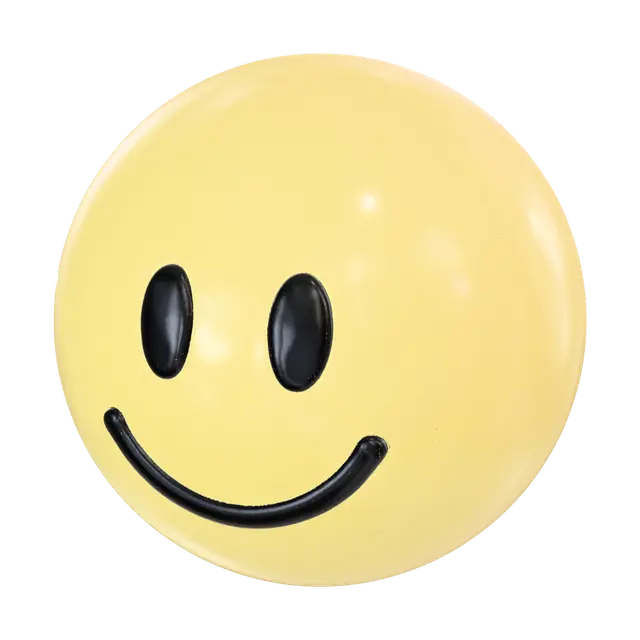 Sunny Smile - Cheerful 3D model, vytvořený pomocí AI
