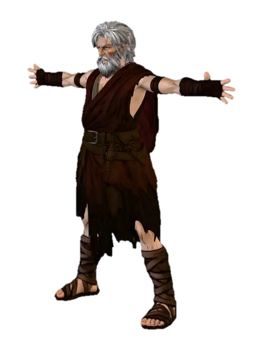 The Tattered Warlord - Tactics 3D model, vytvořený pomocí AI