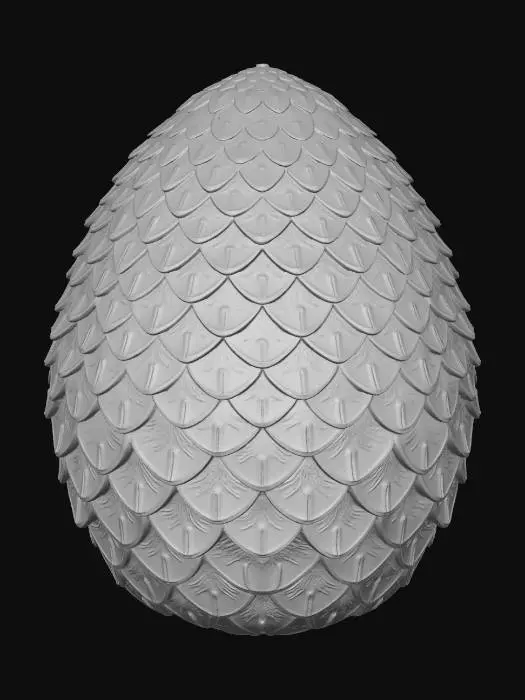 3D model for #EasterEgg2026#, surreal egg made of ultra-detailed dragon scales, with cinematic lighting.