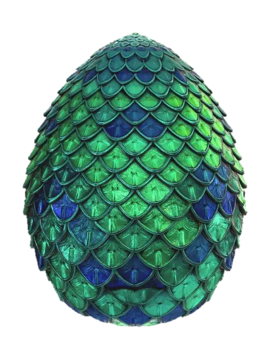 3D model for #EasterEgg2026#, surreal egg made of ultra-detailed dragon scales, with cinematic lighting.
