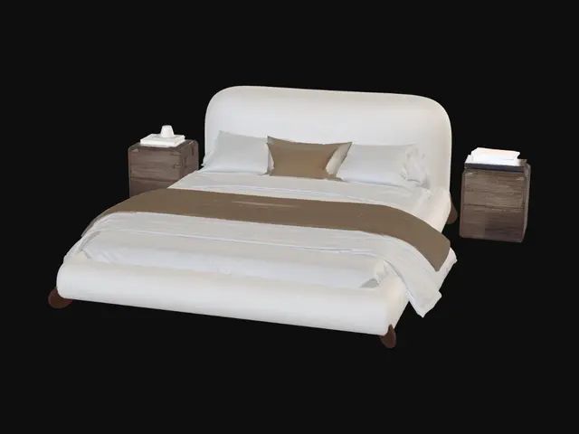3D model for Serene Neutral Bedroom