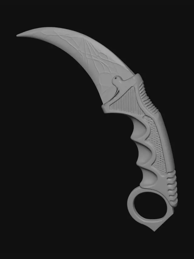 3D model for Spider Web Karambit