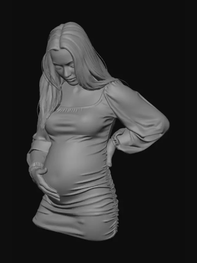 3D model for Maternity at Sunset by the Sea