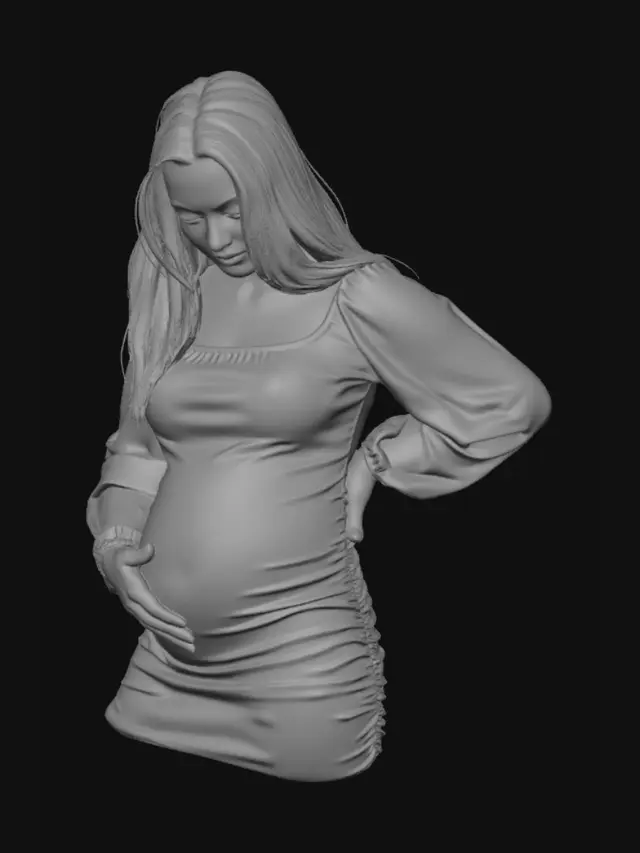 3D model for Maternity at Sunset by the Sea