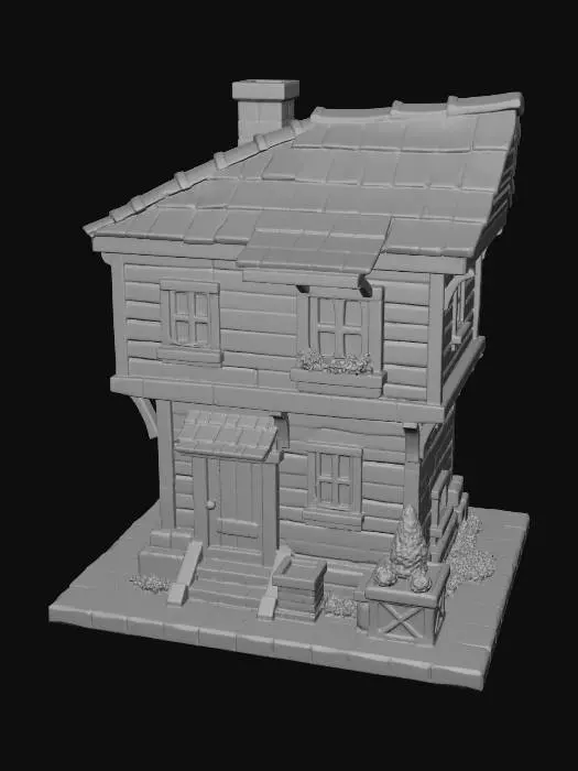 3D model for Blue Timber Cottage