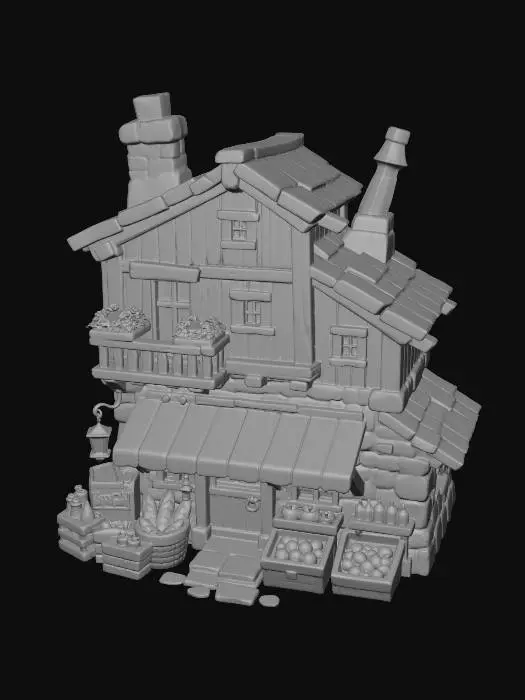 3D model for Whimsical Market House