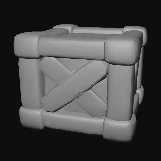 3D model for Interlocking Wooden Cube