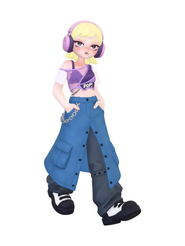 3D model for Neon Pop Rebel