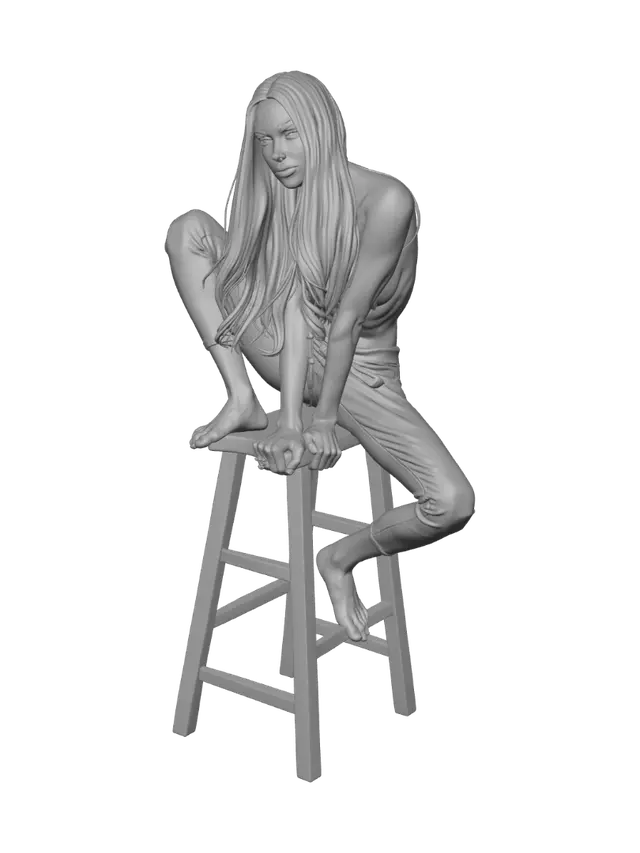 3D model for Poised in Leather