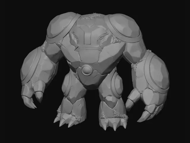 3D model for Cracked Earth Colossus