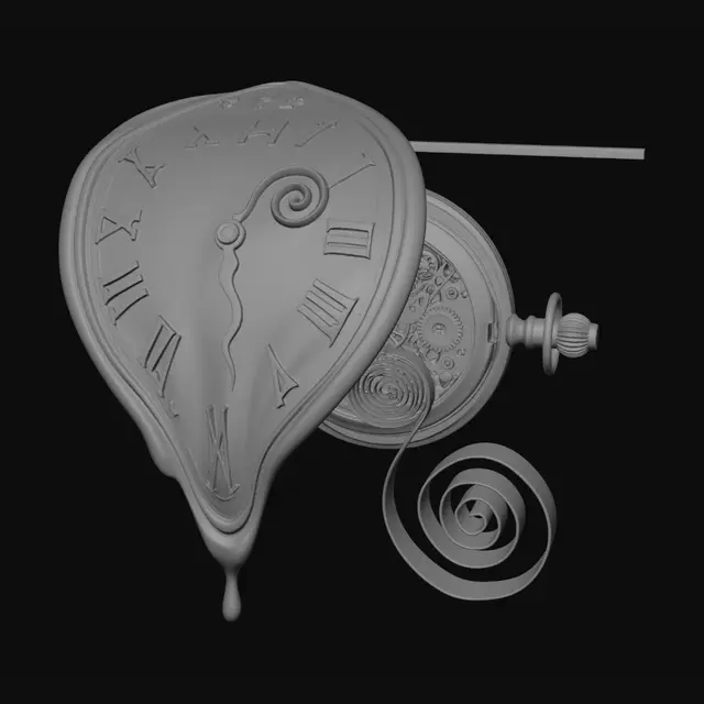 3D model for Melting Timepiece