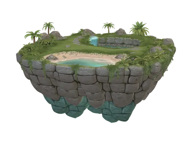 3D model for Floating Oasis