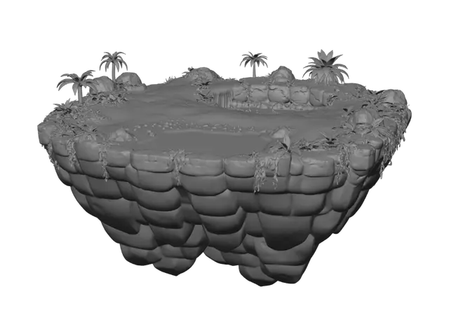 3D model for Floating Oasis
