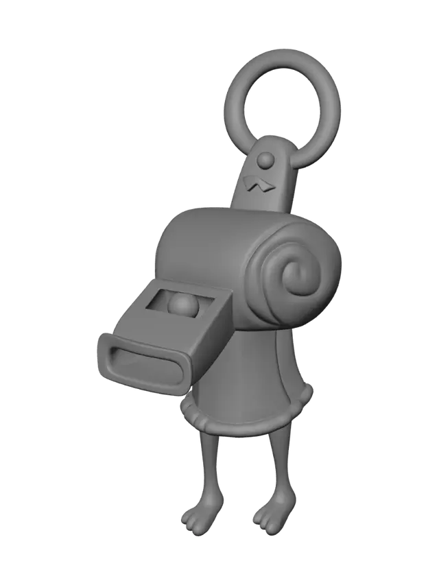 3D model for Golden Ram Keychain