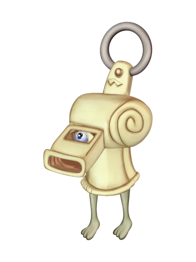 3D model for Golden Ram Keychain