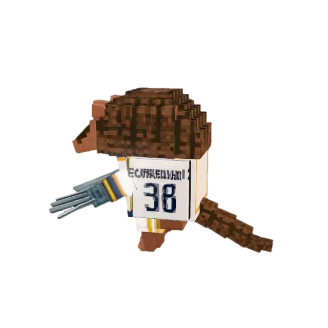 3D model for Armadillo in a Real Madrid Jersey