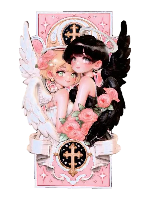 Roses and Halos 3D model, vytvořený pomocí AI