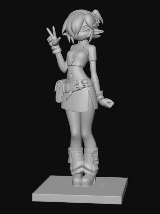 3D model for Purple Plaid Pixie