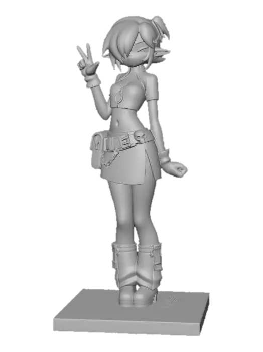 3D model for Purple Plaid Pixie