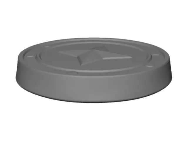 3D model for A simple coin made for a game. It has to look 2d.