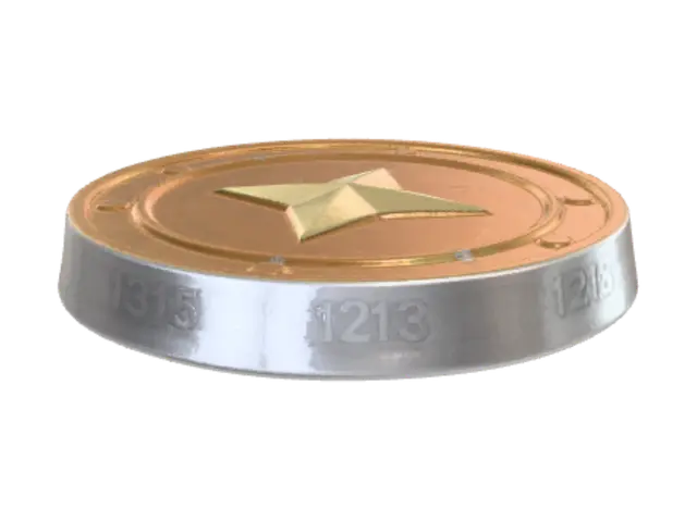 3D model for A simple coin made for a game. It has to look 2d.