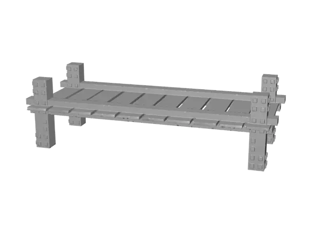 3D model for Lego Bridge Over Water