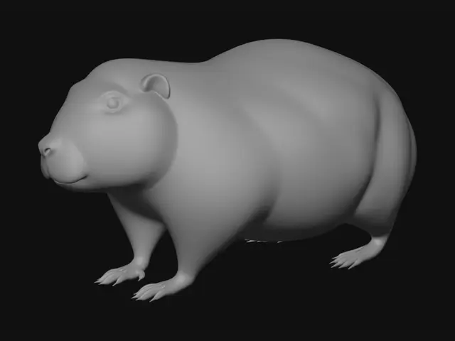 3D model for a capybara