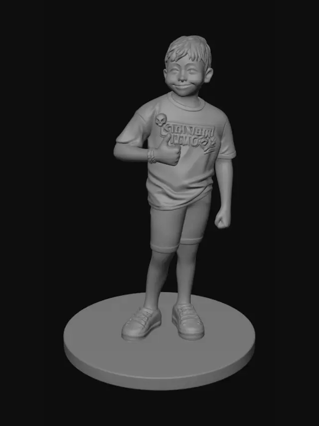 3D model for Smiling in a Field of Wildflowers