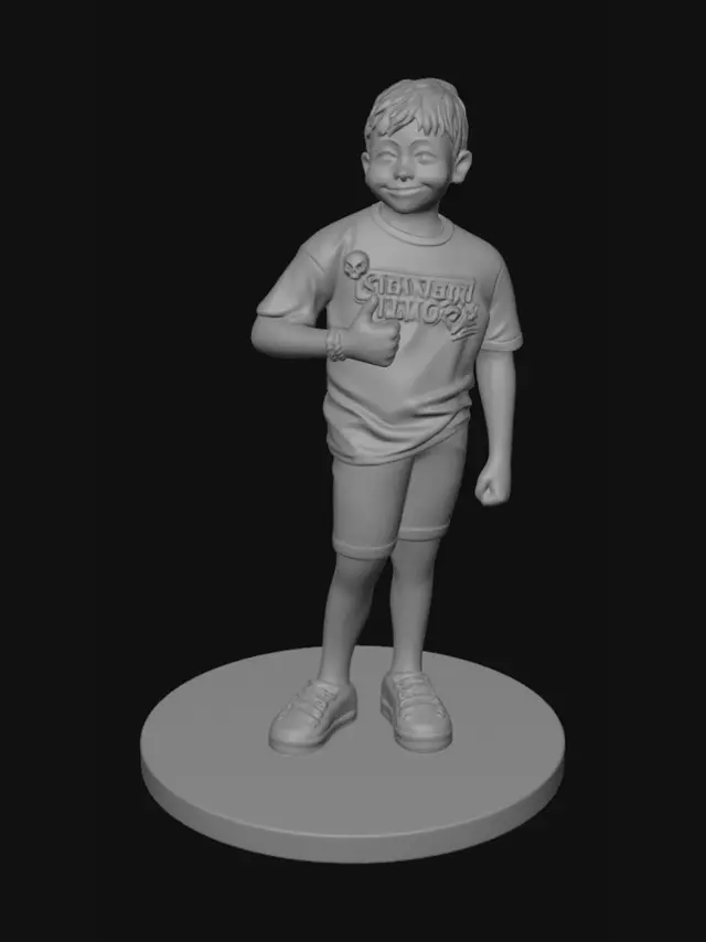 3D model for Smiling in a Field of Wildflowers