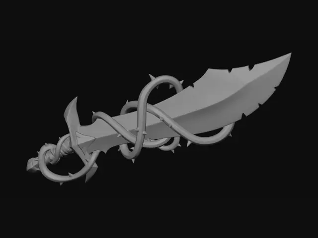 3D model for Bloodthorn Blade