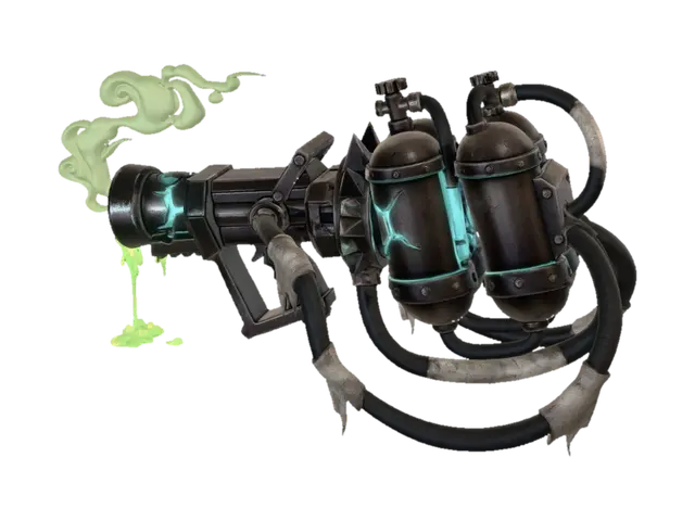 Acid Spray Hose 3D model, vytvořený pomocí AI