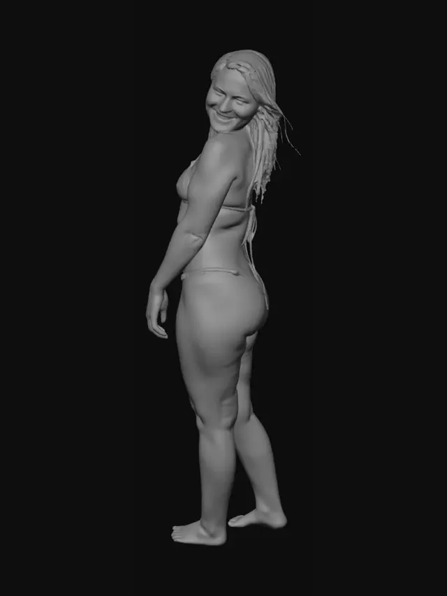 3D model for Sunlit Beach Pose