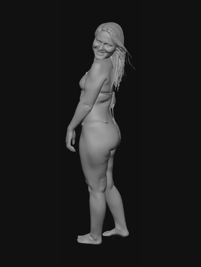 3D model for Sunlit Beach Pose