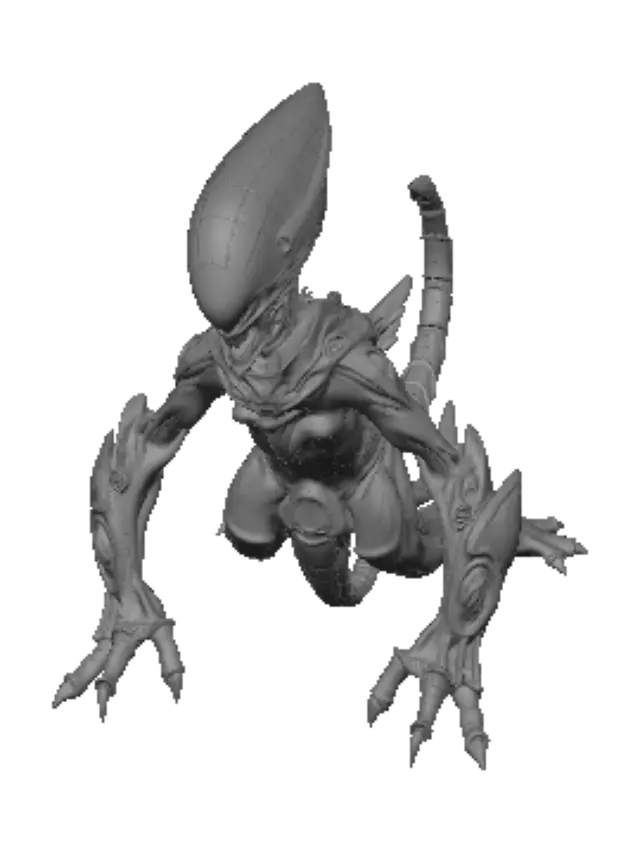 3D model for A never seen aliean in movie or very dengoures