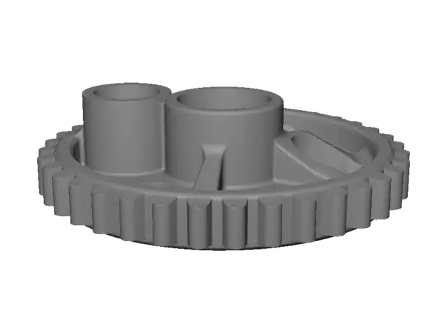 3D model for Black gear wheel