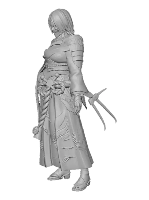 3D model for Crimson Crane Samurai