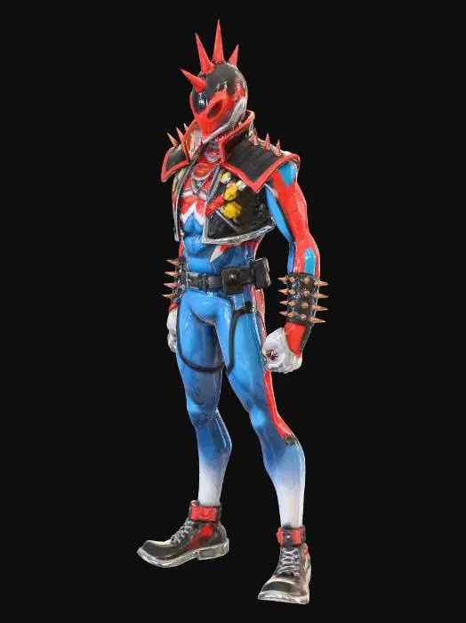 3D model for Spiked Hero