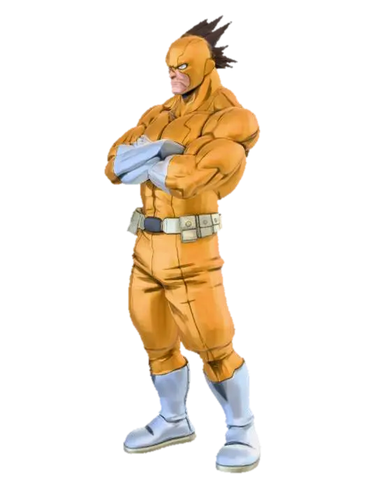 Anime Hero in Yellow Suit - Courage 3D model, vytvořený pomocí AI