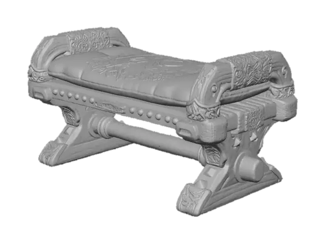 3D model for Ancient Throne Bench