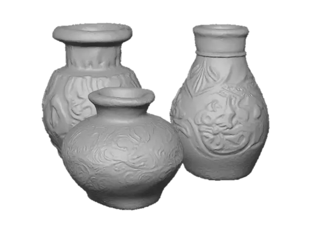 3D model for Pottery Trio