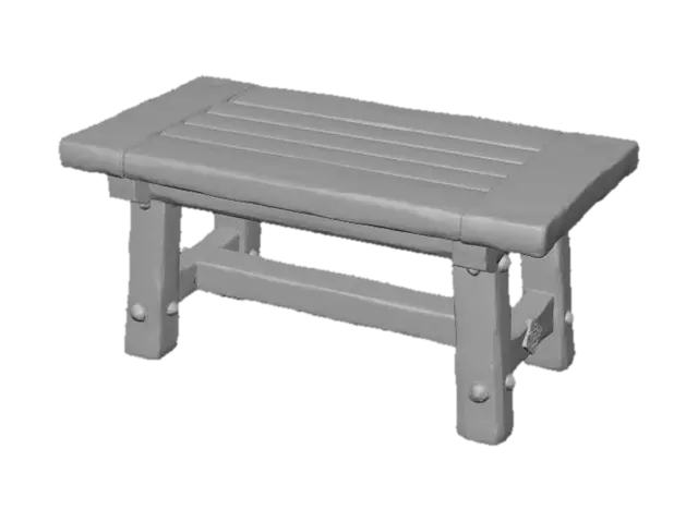 3D model for Rustic Timber Table Stool with uneven surface