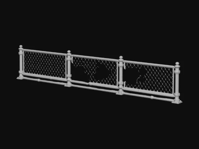 3D model for Railing Chain-Link Panels 03