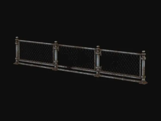 3D model for Railing Chain-Link Panels 03