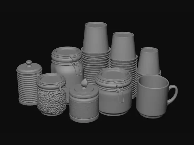 3D model for Coffee Station Essentials