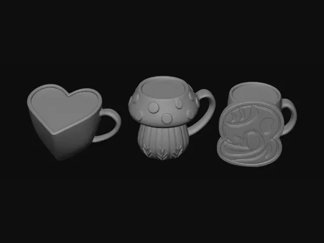 3D model for Heartfelt Latte Trio