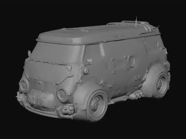 3D model for Neon Rust Hauler